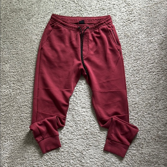 Maroon Jogger Pants - Picture 1 of 4